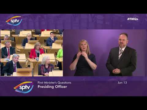 First Minister's Questions BSL - 13 June 2019