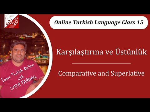 Learn Turkish Language Online - Class 15