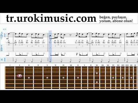 Gitar dersleri DJ Khaled, Justin Bieber - No Brainer Notalar Eğitim um-ih723