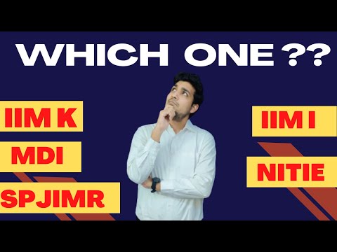 What to choose among IIMI, IIMK, NITIE, MDI and SPJIMR? | Comparison of different B Schools