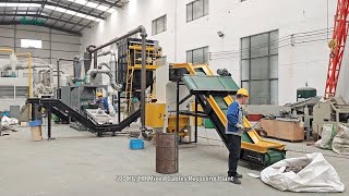 500 KG/HR Mixed PVC Cables Recycling Plant - Copper Wire Chopper