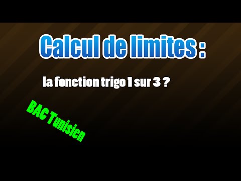06_Calcul de la limite trigonométrique part 1