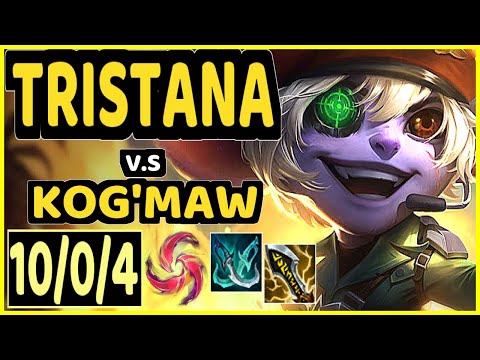 REKKLES (TRISTANA) vs KOG'MAW - 10/0/4 KDA BOTTOM ADC GAMEPLAY - EUW Ranked GRANDMASTER