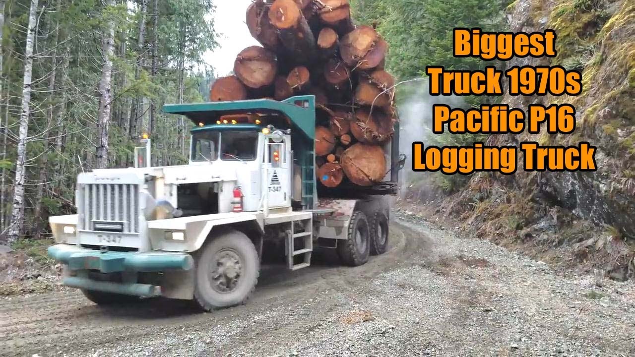 Biggest Truck 1970s Pacific P16 150 Ton Logging Truck