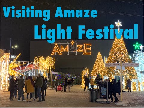 Visiting the Amaze Light Festival