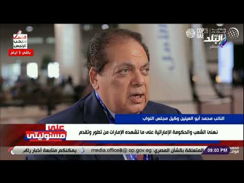 محمد أبو العينين العلاقات المصرية الامارتية راسخة