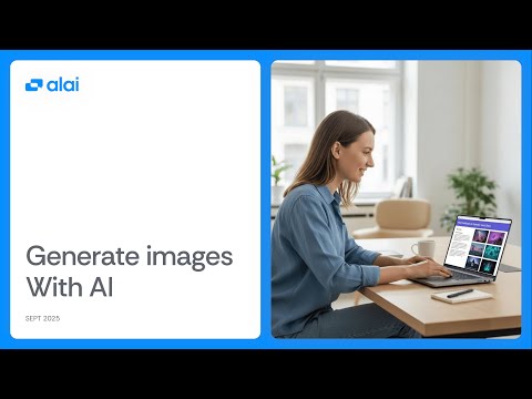Generate images for your slide with AI on Alai