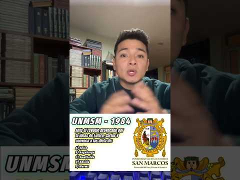 DIETA DE WORMS DE LA REFORMA PROTESTANTE - UNMSM 1984