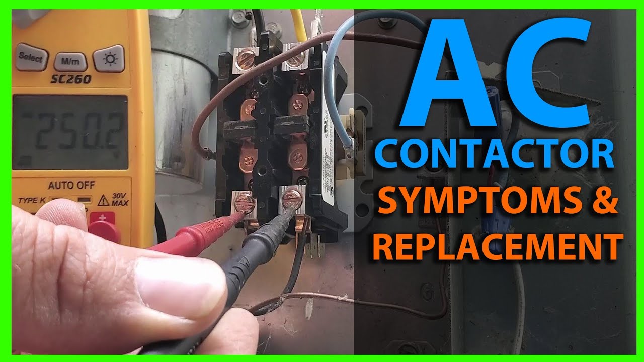 AC Won't Start - How To Troubleshoot & Replace a Contactor - 1 Pole vs 2 Pole
