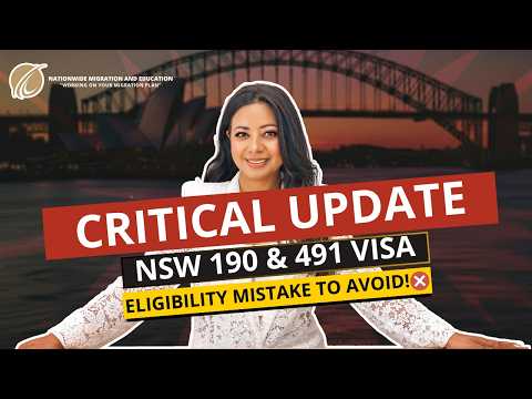 CRITICAL UPDATE — NSW 190 & 491 VISA | Eligibility Mistake to Avoid