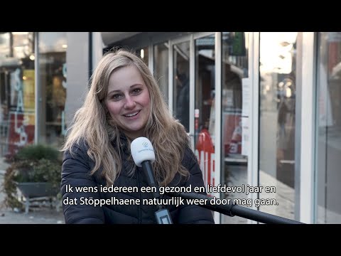 Burgemeester Martijn Dadema haalt nieuwjaarswensen op in Raalte