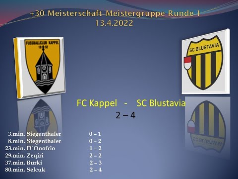 +30 Meisterschaft Meistergruppe  FC Kappel  -  SC Blustavia
