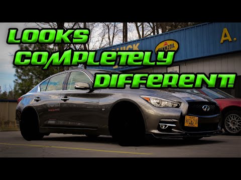 The Infiniti Q50 Gets NEW WHEELS and LOWERING SPRINGS! First VLOG