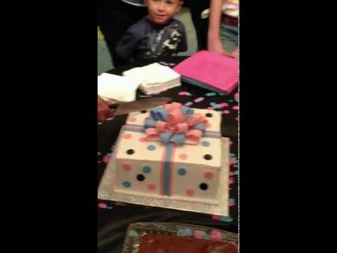 Gender cake reveal