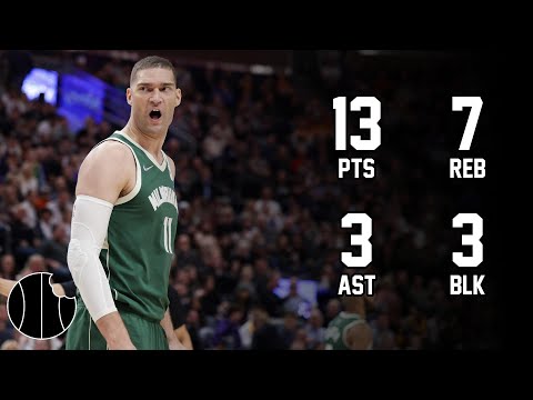 Brook Lopez Highlights | Bucks vs. Raptors | 12th Nov 2024