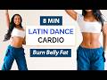 8 MIN FUN LATIN REGGAETON DANCE WORKOUT Full Body No Equipment