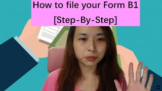 How to file your Form B1 [Singapore Individual Income Tax - step by step]