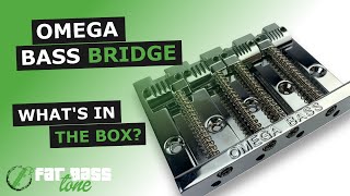 Video thumbnail for Omega Bass Fender® Replacement Bridge: What’s In The Box (A Close-Up Look) by Fat Bass Tone