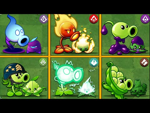 PVZ 2 - 6 Best Pair Mint & Pea Plants Battlez - Who Will Win ?