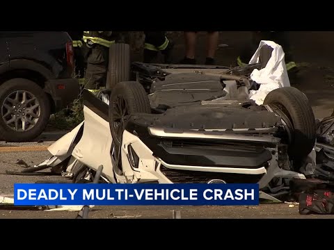 'Horrific:' Driver killed after airborne crash involving multiple vehicles