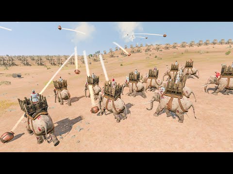 140 ELEPHANTS vs100 ROMAN BALLISTAE | Total War ROME II