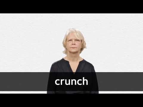 Crunch meaning in Hindi - क्रंच मतलब हिंदी में