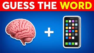 Guess The WORD By Emojis? 🤔🧠 Emoji Quiz Challenge