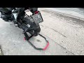 SEFIS M22 single left-sided folding swing arm rear paddock stand WITHOUT adapter