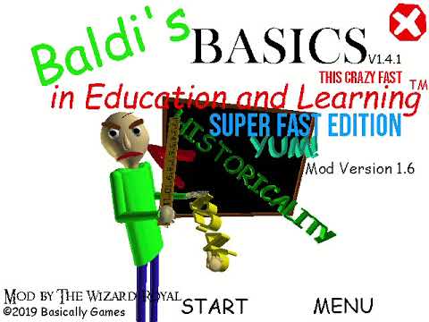Baldi's Basics Super Fast Fast Fast Fast Edition (Super Fast + Cheat Engine)