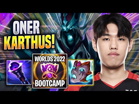 ONER IS SO CRAZY WITH KARTHUS! - T1 Oner Plays Karthus JUNGLE vs Graves! | Bootcamp 2022