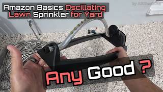 Amazon Basics Oscillating Sprinkler Review — Does It Work in Wind WITHOUT Stakes?