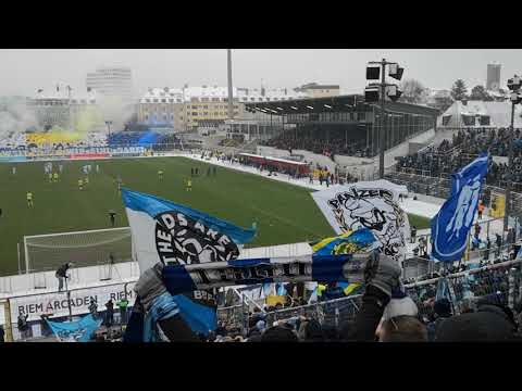 TSV 1860 München gg. Carl Zeiss Jena, 16.12.2018, Stimmung vor dem Anpfiff