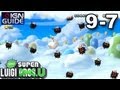 New Super Luigi U 3 Star Coin Walkthrough - Superstar Road 7: Cloudy Capers