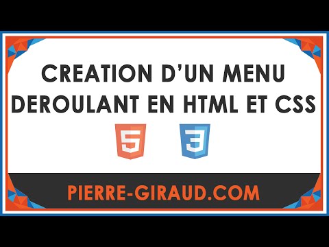 Création d un menu déroulant en HTML et en CSS