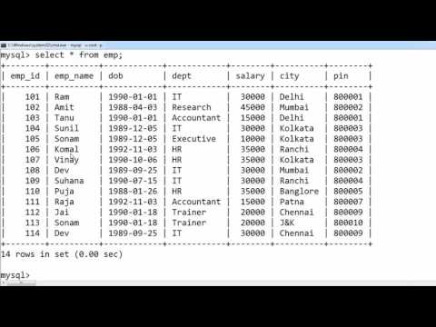 1 Introduction to SQL Hindi