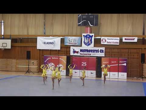28.4.18 MČR B Kladno - LEXY - miniformace kadet - 2. místo