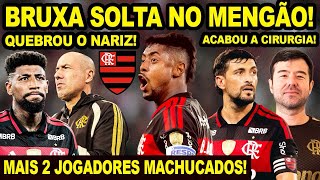 BRUXA SOLTA NO FLAMENGO! MAIS 2 JOGADORES LESIONADOS! TERMINOU A CIRURGIA DO ARRASCAETA! JARDIM! E+ 