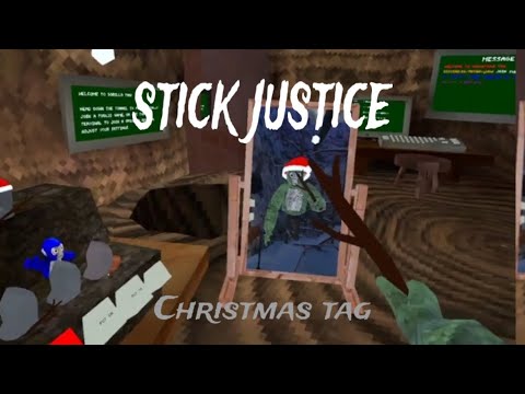 Stick justice (Christmas tag)
