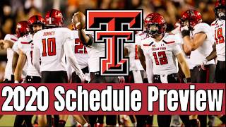 Texas Tech College Football 2020 Schedule Preview 