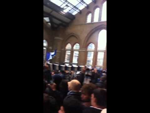 S.S. Lazio Ultras at Liverpool Station 20/09/2012