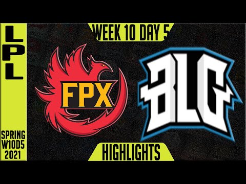 FPX vs BLG Highlights ALL GAMES | LPL Spring 2021 W10D5 | FunPlus Phoenix vs Bilibili Gaming