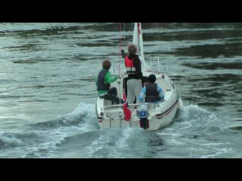 Lindås sjøsluse (open sea locks) and Lurefjorden