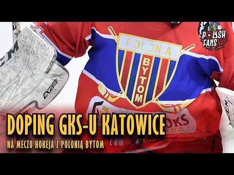 Doping GKS-u Katowice na meczu hokeja z Polonią Bytom (05.10.2018 r.)