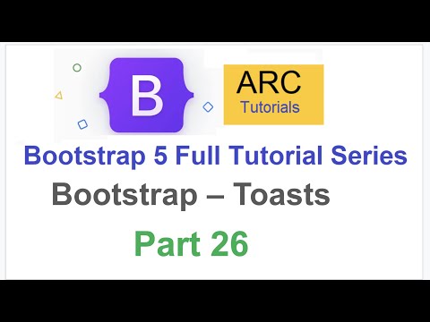 Bootstrap 5 Tutorial For Beginners 26 Bootstrap Toasts Tutorial