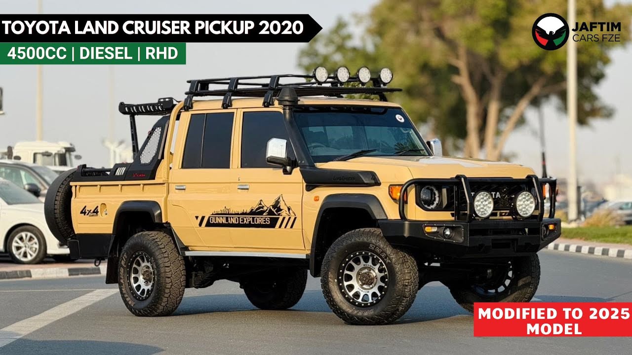Toyota Land Cruiser Pick Up 2020 | 4.5L DIESEL | MANUAL TRANMSISSION | RIGHT-HAND-DRIVE | MODIFIED TO 2025 MODEL | BULL BAR WITH video