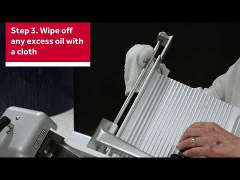How to Lubricate a Globe SG13 Slicer