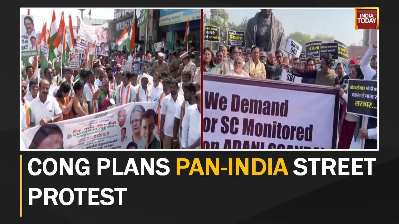 Opposition Demands JPC Probe Into Adani Group Issue; Congress Holds Pan-India Protest