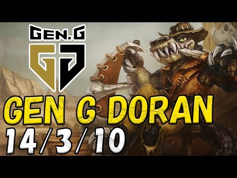Gen.G Doran レネクトン(Renekton) VS ジェイス(Jayce) TOP patch 13.1 KR RANK