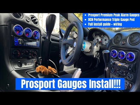 NB Miata Prosport Gauges Install!