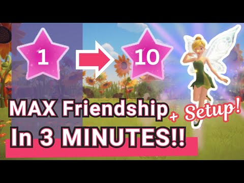 FASTEST way to Level up your friendships in 3 minutes + setup time!!! | Disney Dreamlight Valley